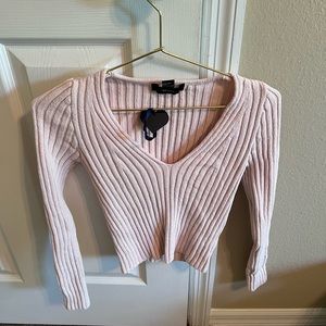 FOREVER 21 LONG SLEEVE CROP TOP
